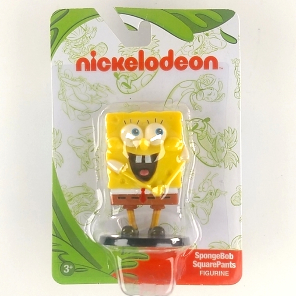 SpongeBob Nickelodeon Figurine on Factory Retail Card